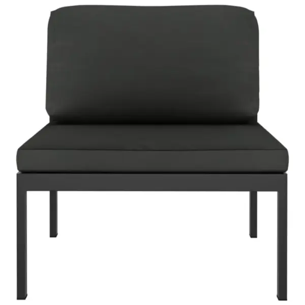 10-osaline modulaarne aiadiivanikomplekt patjadega, alumiinium, antratsiithall – 6