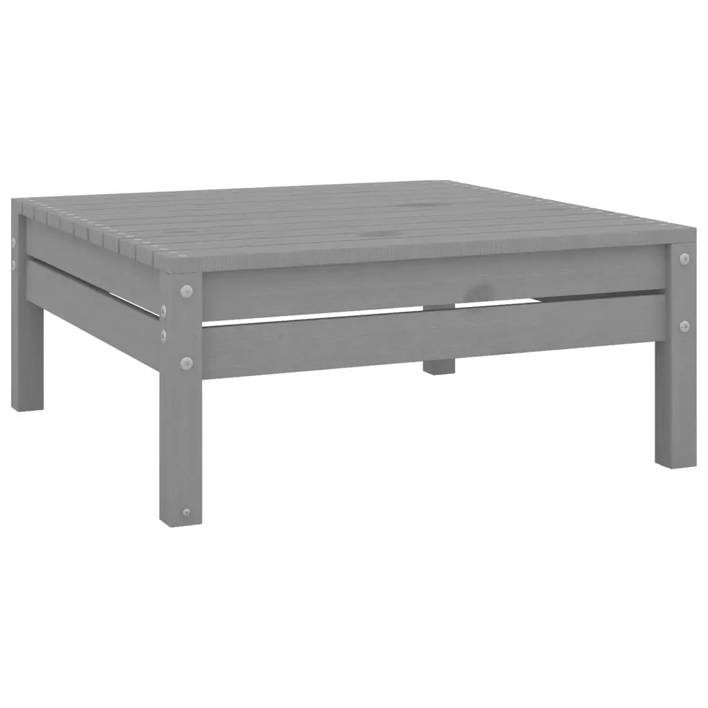 Modulaarne 10-osaline aiadiivanikomplekt, hall täismännipuit