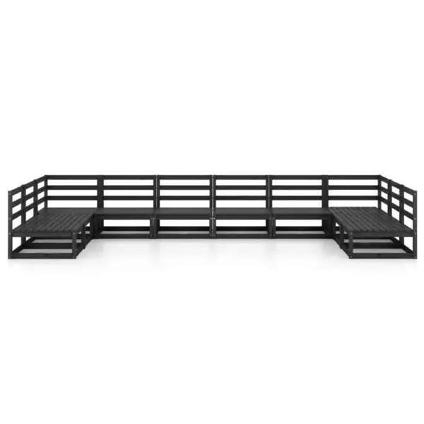 10-osaline modulaarne aiadiivanikomplekt, must männipuit – 3