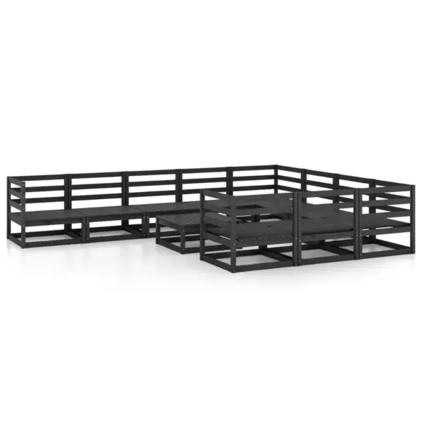 11-osaline must männipuidust aiadiivanikomplekt, laud/jalapink 70 x 70 x 30 cm – 2