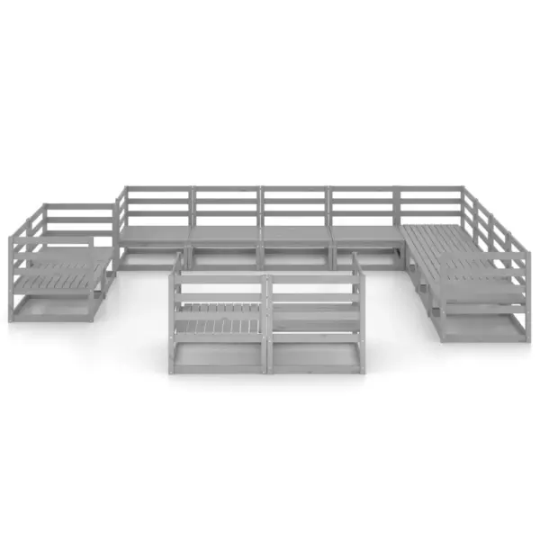 12-osaline hall männipuidust aiamooduldiivanite komplekt, 7 nurgamoodulit ja 5 keskmoodulit – 3