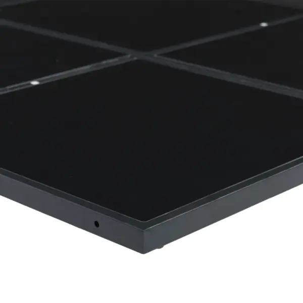 13-osaline aiamööbli komplekt patjadega, must PE-rotang, laud 220 x 107 cm – 7