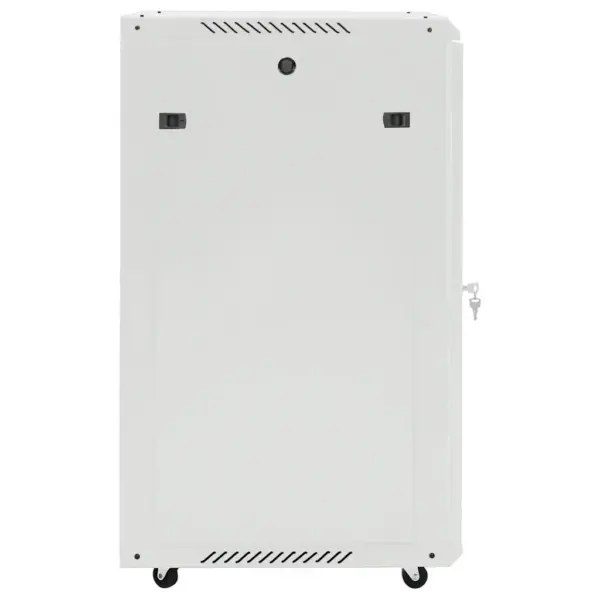 18U serverikapp ratastega, 19-tollistele seadmetele, IP20, hall, 60 x 60 x 100 cm – 4