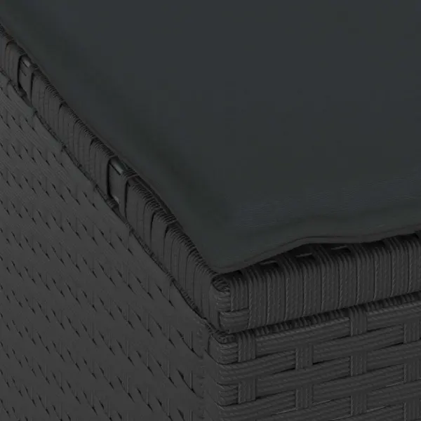 2-kohaline aiatoidukomplekt lauaga, must polürotang, akaatsiapuidust pealispinnad, laud 100 x 100 x 79 cm – 10