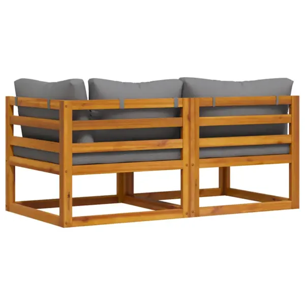 2-osaline akaatsiapuidust diivanikomplekt tumehallide patjadega – 9