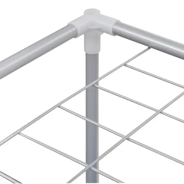 2-osaline pesusorteerija ülemise riiuliga, roosa ja sinine, raudraam, 70 x 30 x 80 cm – 5