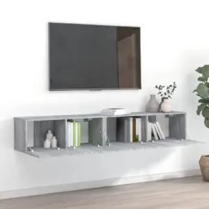 Seinale kinnitatav 2-osaline telerikappide komplekt, hall Sonoma tamm, tehispuit