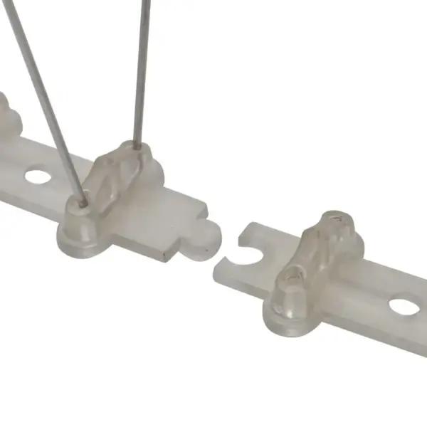 2-realine linnupiigikomplekt, plast ja roostevaba teras, 6 tk, kogupikkus 3 m – 4