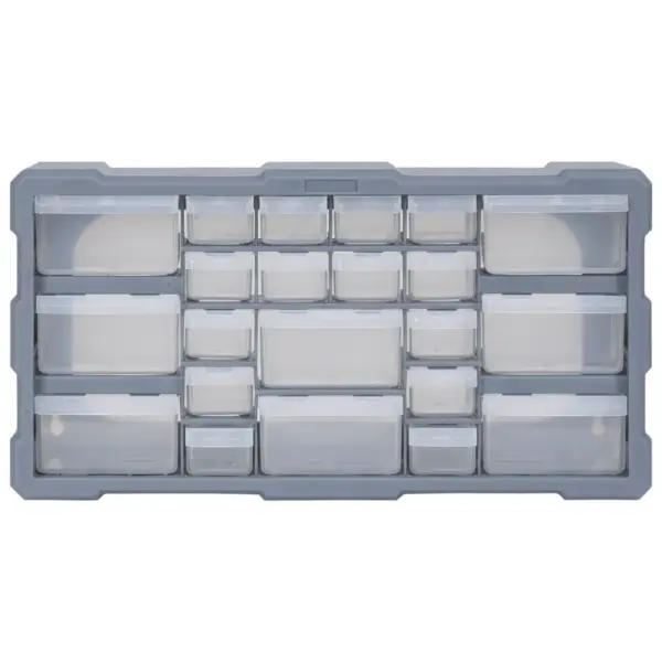 22 sahtliga tööriistade organiseerija, hall plast, 49 x 16 x 25,5 cm – 2
