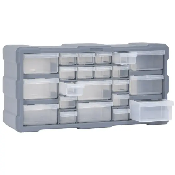 22 sahtliga tööriistade organiseerija, hall plast, 49 x 16 x 25,5 cm – 5