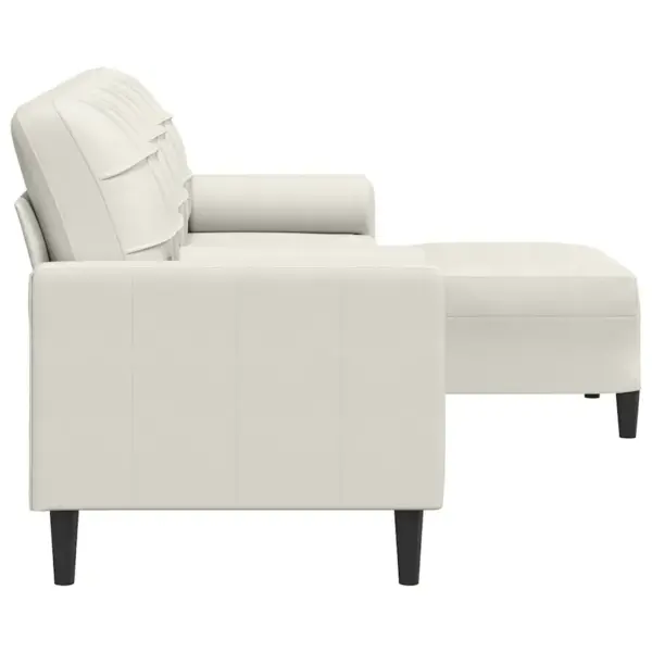 3-kohaline sametdiivan jalapingiga, kreemjasvalge, 226 cm – 4