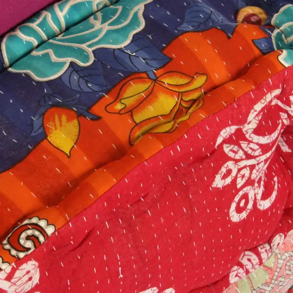 3-kohaline modulaarne põrandadiivan lapitehnikas, puuvillkangas, mitmevärviline, 180 x 140 cm, 3 padjaga – 13