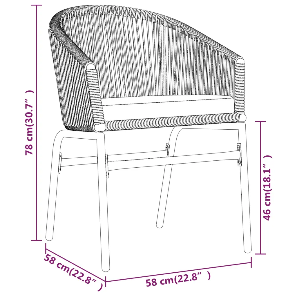 3-osaline aiamööbli komplekt klaasplaadiga lauaga, must laud 80 x 80 cm ja hallid PVC-rotangist toolid istmepatjadega