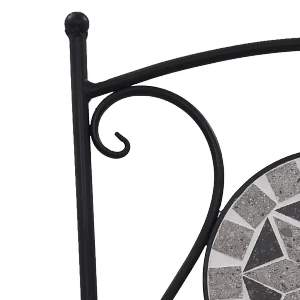 3-osaline bistrookomplekt keraamiliste plaatidega, hall-must, laud 61 x 71 cm – 12