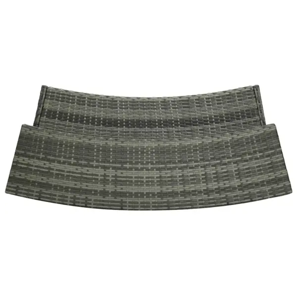 3-osaline aiabaarikomplekt 2 tooli ja lauaga, hall PE-rotang, laud 120 x 55 x 110 cm – 7