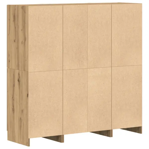 3-osaline köögikapikomplekt avatud riiulitega, kunsttamm, tehispuit, 133 x 41,5 x 131,5 cm – 9