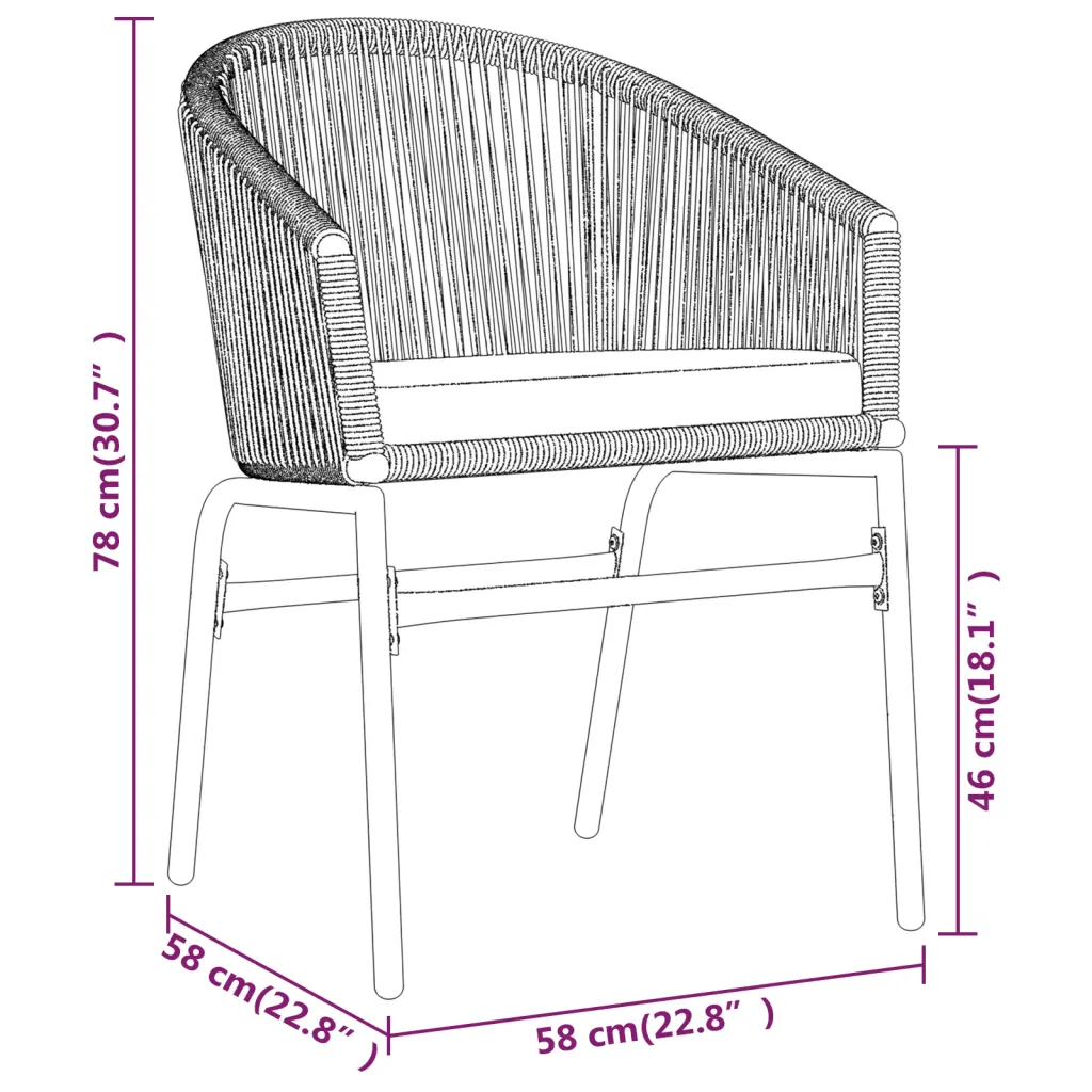3-osaline aiamööbli komplekt, must, PVC-rotang toolid ja klaasplaadiga laud 80 x 80 cm