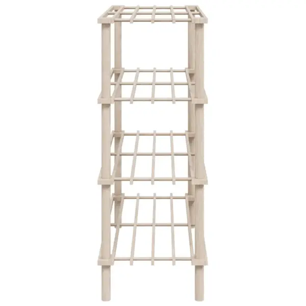 4-korruseline jalatsiriiul, 2 tk komplekt, nulupuidust, beež, 74 x 26 x 67,5 cm – 5