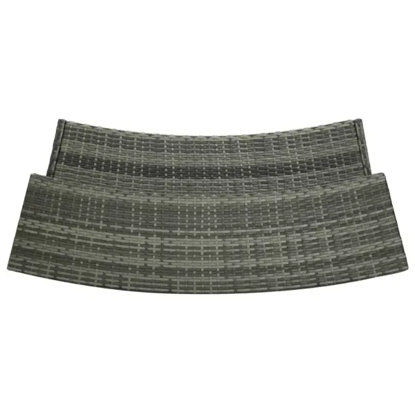 4-osaline aiabaarikomplekt patjadega, hall PE-rotang, laud 120 x 55 x 110 cm – 7