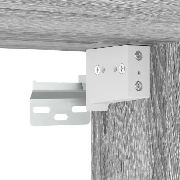 4-osaline seinale paigaldatav telerikappide komplekt, hall Sonoma tamm, tehispuit – 11