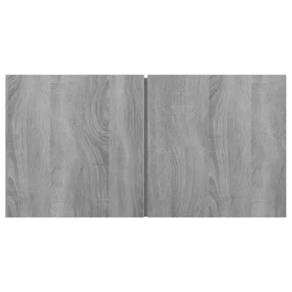 4-osaline seinale kinnitatav telerikappide komplekt, hall Sonoma tamm, tehispuit – 8