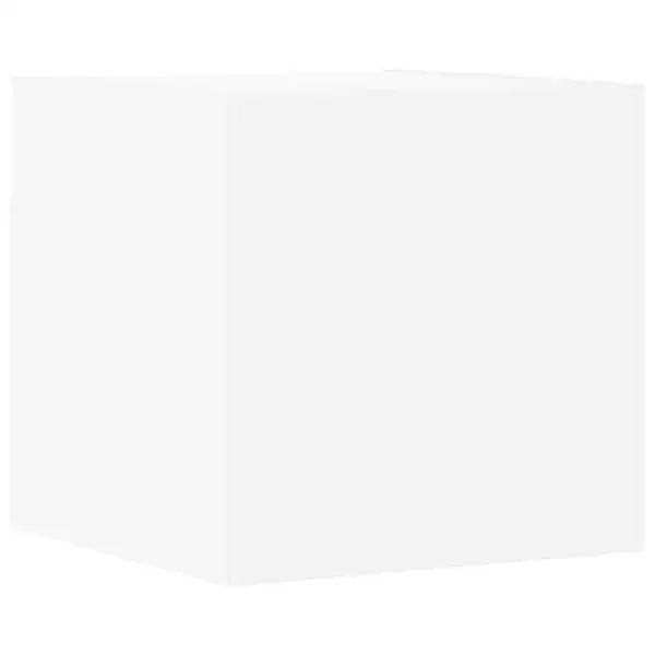 4-osaline seinale kinnitatav telerikappide komplekt, valge, tehispuit – 7