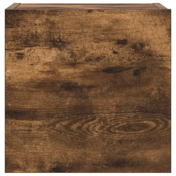 4-osaline seinapealne telerikappide komplekt, suitsutatud tamme tooni tehispuit – 8