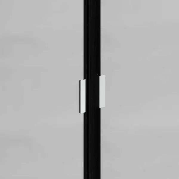 4-osaline vannitoamööbli komplekt valamu- ja peeglikapiga, musta tamme toonis, tehispuit – 13