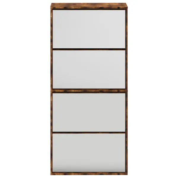 Kitsas 4 sahtliga peegliga kingakapp, suitsutatud tamm, 63 x 17 x 134 cm – 5