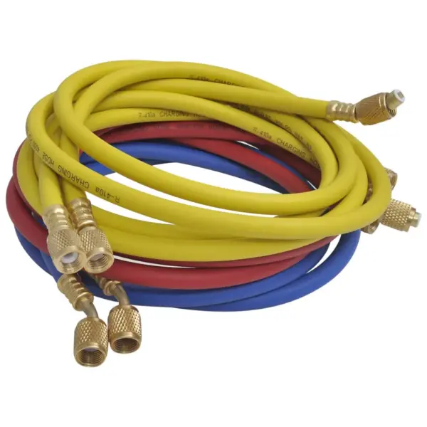 4-suunaline manomeetrikomplekt konditsioneerile, alumiiniumplokk, 4 täitmisvoolikut 152 cm, max töörõhk 800 PSI, kohver – 2