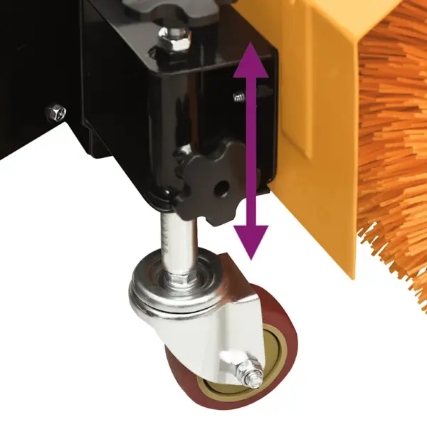 4-ühes bensiinimootoriga lumepuhur ja lumepühkija komplekt, 6,5 hj, 56/60 cm, kollane-must – 12