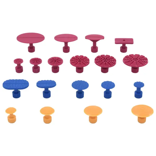 45-osaline ilma värvita autode mõlgieemalduskomplekt liimipüstoli ja kandekotiga – 9