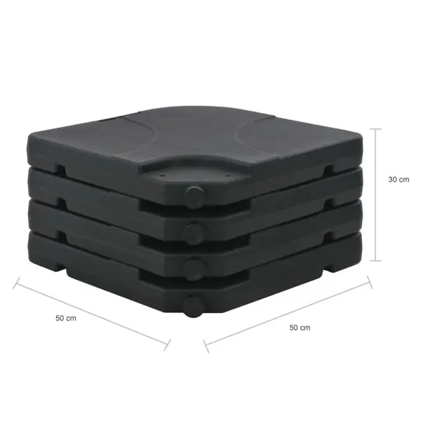 5 m aia päikesevari UV-kindla terrakotakatte ja kaasaskantava alusega – 13