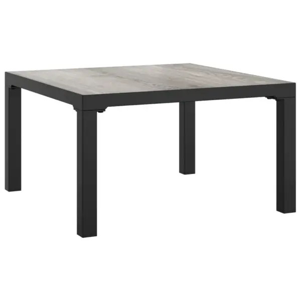 5-osaline modulaarne aiamööbli komplekt patjadega, must polürotang, tumehallid padjad, kohvilaud 55 x 55 cm – 8