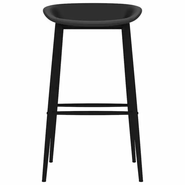 5-osaline baarikomplekt, valge MDF-baarilaud ja mustad PP-baaripukid – 8