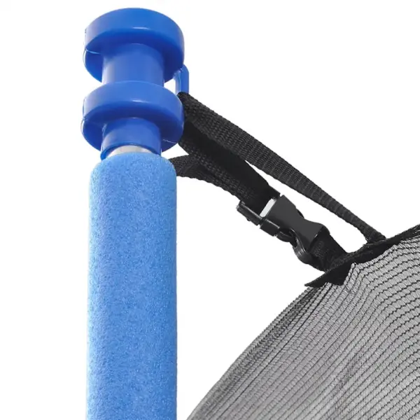 5-osaline batuudikomplekt turvavõrgu, redeli ja vihmakattega, 4,26 m, must-sinine, max 150 kg – 6