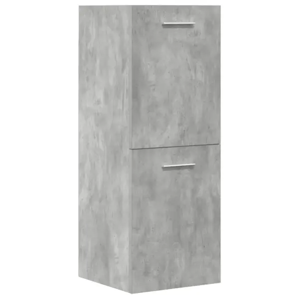5-osaline vannitoamööbli komplekt, betoonhall tehispuit, keraamilise 91 cm valamuga - 7