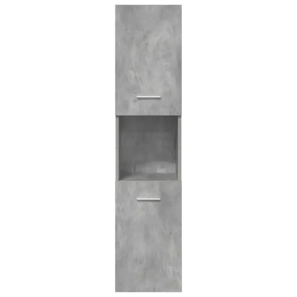 5-osaline vannitoamööbli komplekt, betoonhall tehispuit, keraamilise 91 cm valamuga - 9