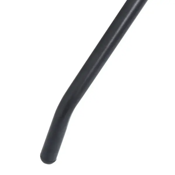 5-osaline aiamööbli komplekt reguleeritavate kokkupandavate toolidega, must, pulbervärvitud alumiinium, ümmarguse klaaslauaga, laud 80 x 72 cm – 10