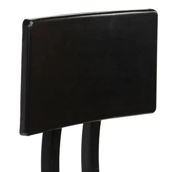 5-osaline baarikomplekt musta MDF laua ja taaskasutatud puidust baaripukkidega – 11