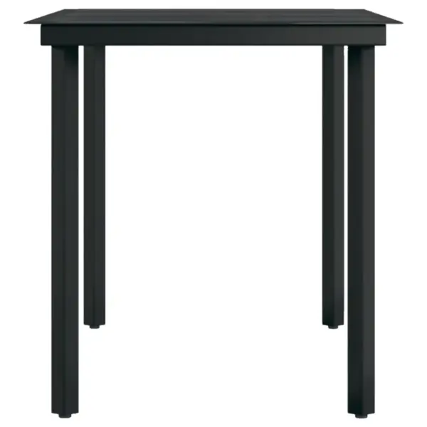 5-osaline aiamööbli komplekt patjadega, PE-rotang, beež/must, laud 140 x 70 cm – 8