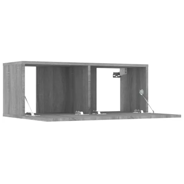 5-osaline seinale kinnitatav telerikappide komplekt, hall Sonoma tamm, tehispuit - 8