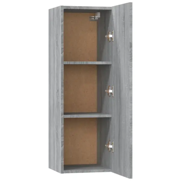 5-osaline seinale kinnitatav telerikappide komplekt, hall Sonoma tamm, tehispuit - 10