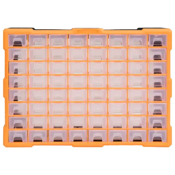 64-sahtliline tööriistade organiseerija, oranž-must, 52 x 16 x 37,5 cm – 2