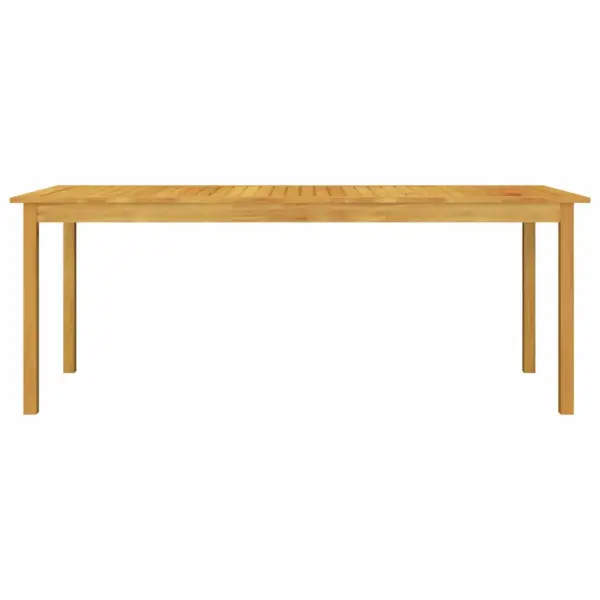 7-osaline aiamööbli komplekt, must polürotang ja akaatsiapuit, laud 200 x 90 cm – 3