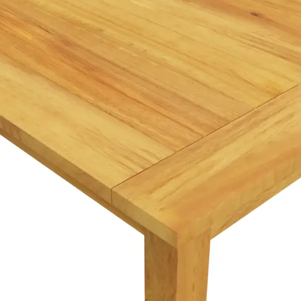 7-osaline aiamööbli komplekt, must polürotang ja akaatsiapuit, laud 200 x 90 cm – 4