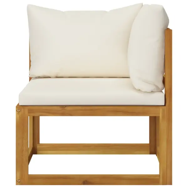 7-osaline modulaadne aiadiivani komplekt patjadega, kreemjas, akaatsiapuit – 5