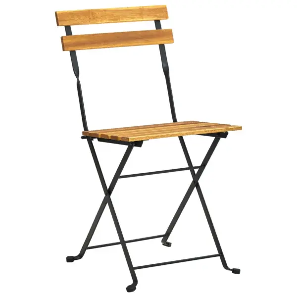 7-osaline kokkupandav aiamööbli komplekt, akaatsiapuit, laud 120 x 70 cm – 3