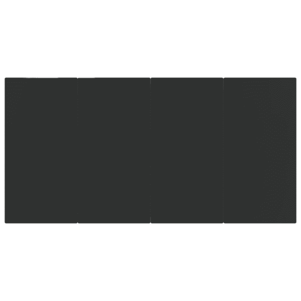 7-osaline aiamööbli komplekt klaasplaadiga laua ja akaatsiapuidust käetugedega polürotangtoolidega, must, laud 160 x 80 cm – 8