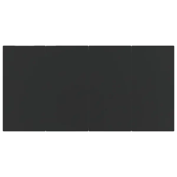 7-osaline aiamööbli komplekt reguleeritavate toolidega, tumehall polürotang, must laud 160 x 80 cm – 9